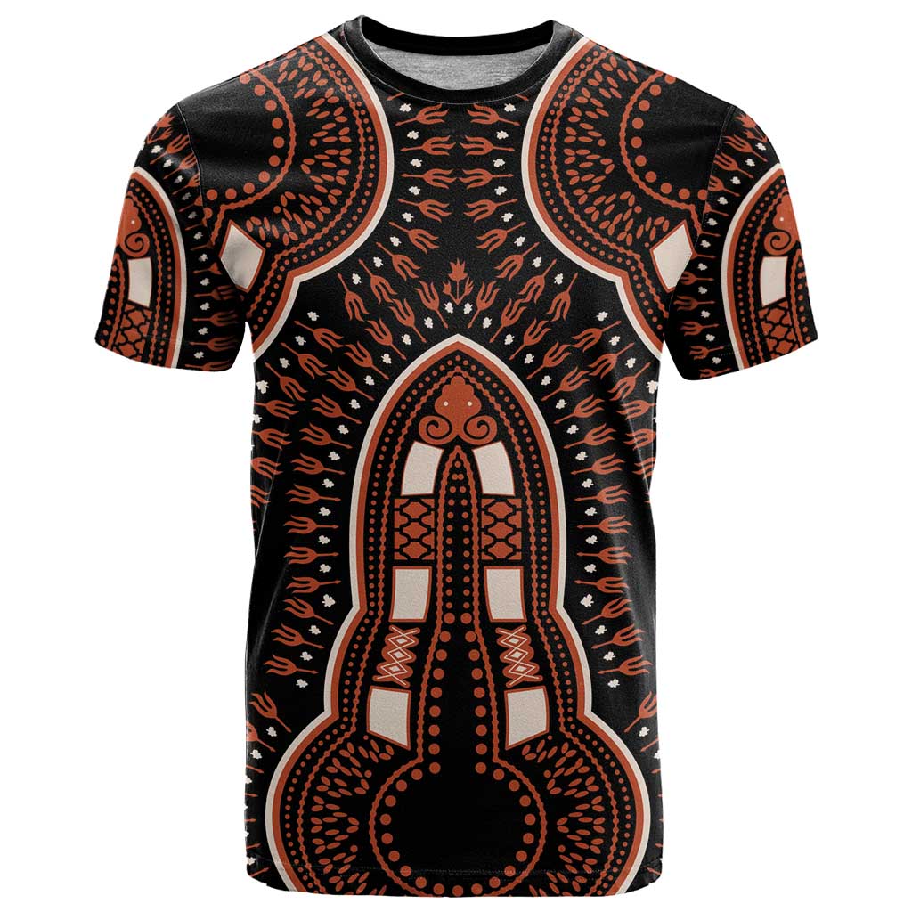 African Dashiki Pattern Vintage T-Shirt Graphic Tee