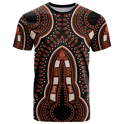 African Dashiki Pattern Vintage T-Shirt Graphic Tee