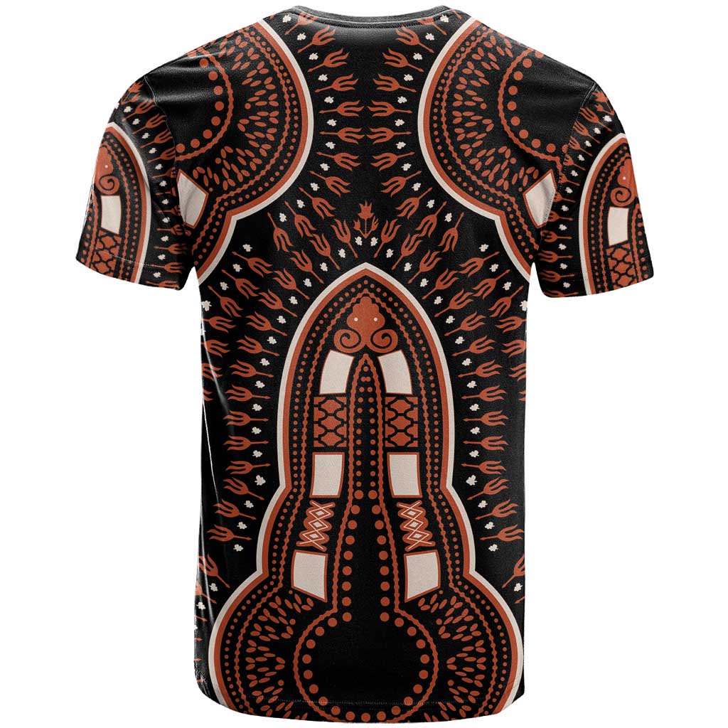 African Dashiki Pattern Vintage T-Shirt Graphic Tee