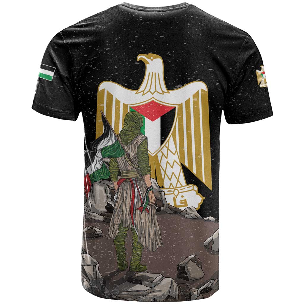 Free Palestine T-Shirt Eagle of Saladin Graphic Tee