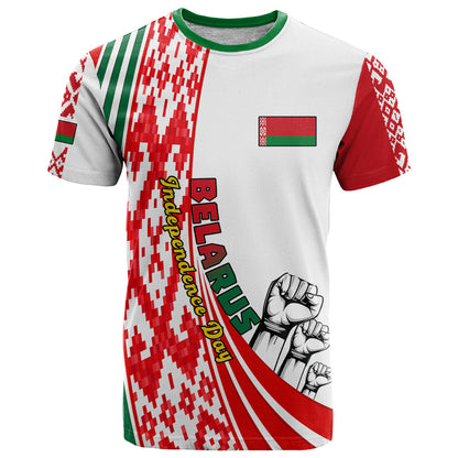 3 July Belarus Independence Day T-Shirt Belarusian Flag Style Special Version Graphic Tee