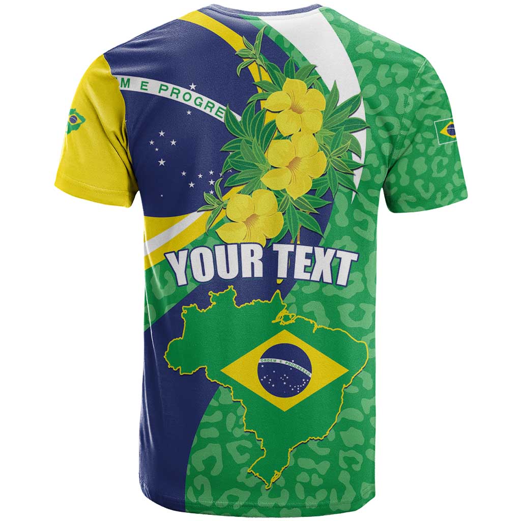 Brazil Sete de Setembro T-Shirt Flor De Ip Amarel Leopard Pattern Graphic Tee
