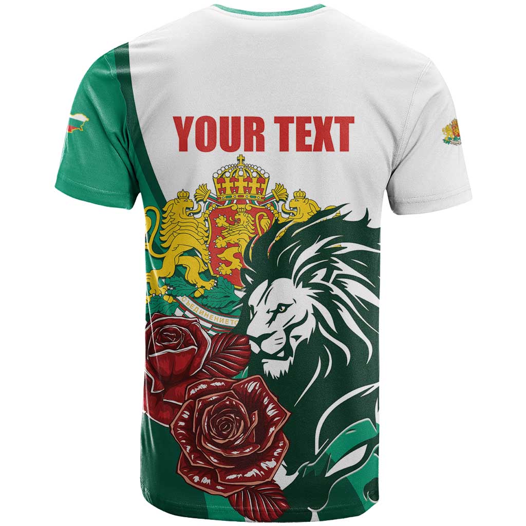 Bulgaria T-Shirt Coat of Arms Lion with Roses Graphic Tee