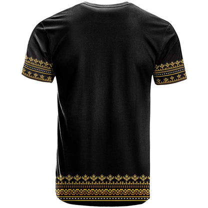Bulgaria Traditional Pattern Gold T-Shirt Balkan Culture Graphic Tee