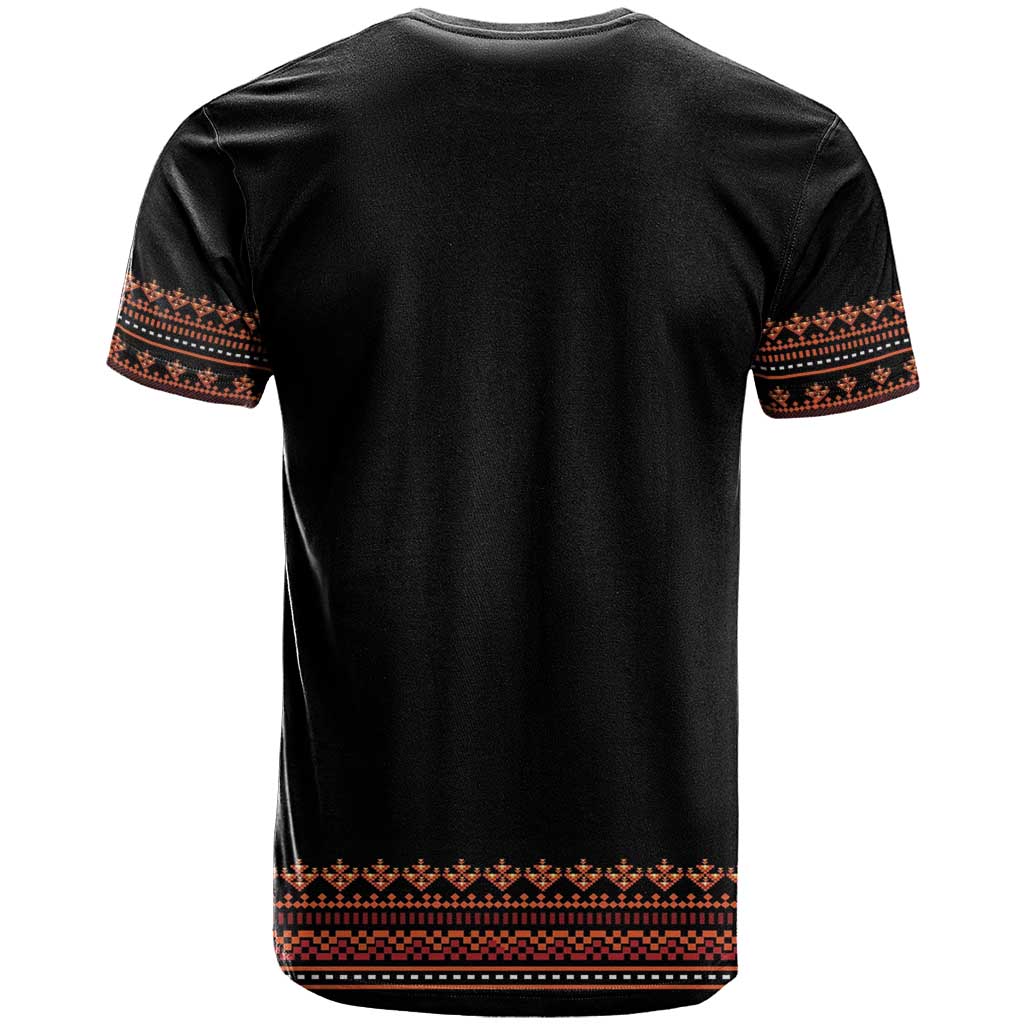 Bulgaria Traditional Pattern Red T-Shirt Balkan Culture Graphic Tee