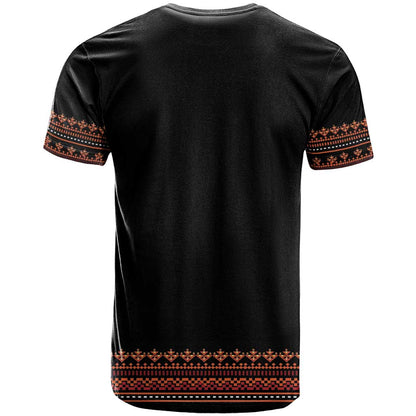 Bulgaria Traditional Pattern Red T-Shirt Balkan Culture Graphic Tee