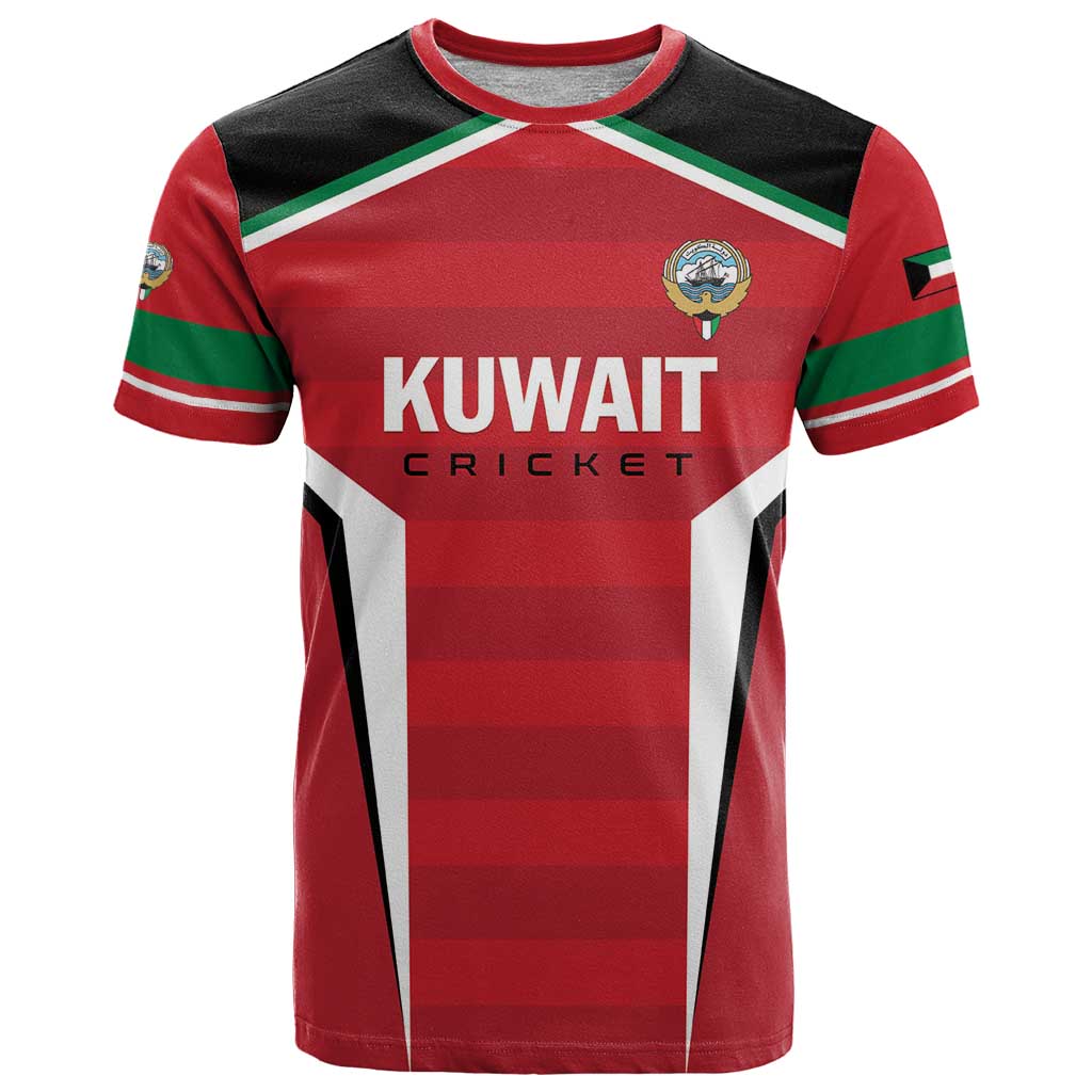 Custom Kuwait Cricket T-Shirt Go Champions Graphic Tee