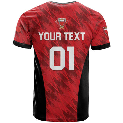 Custom Bahrain Cricket T-Shirt Come On Team Bahrain Graphic Tee