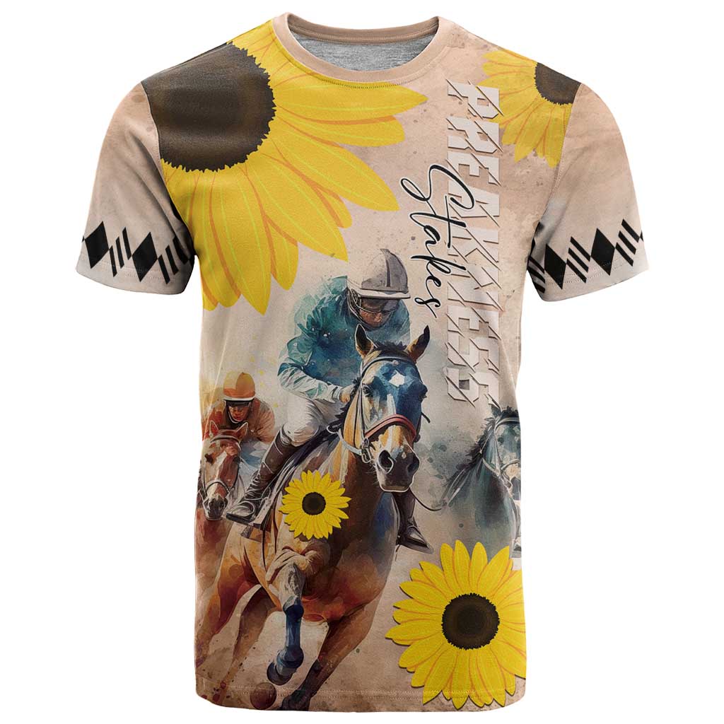 Personalized Preakness Horse Racing T-Shirt Run for the Black Eyed Susans Graphic Tee