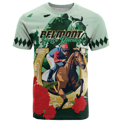 Personalized Belmont Horse Racing T-Shirt The Test of the Champion Graphic Tee