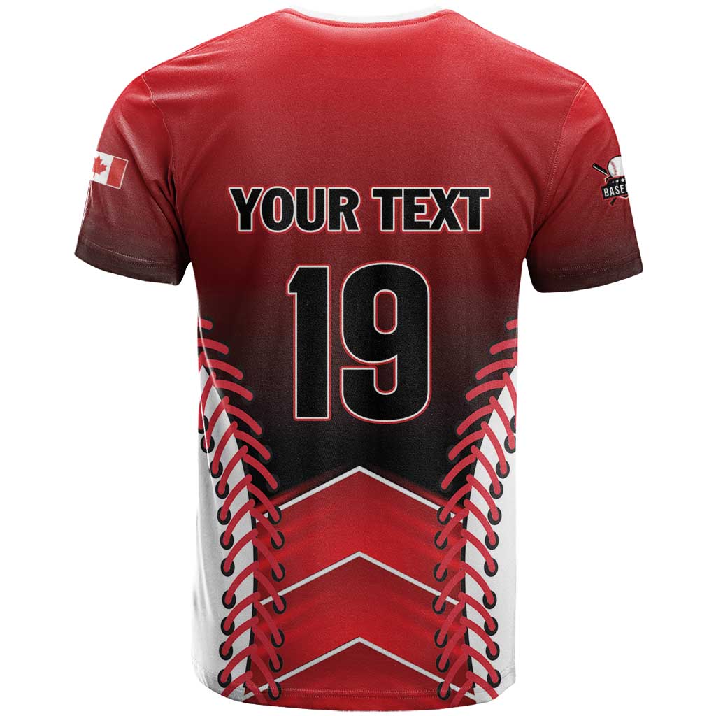 Custom Canada Baseball T-Shirt Go Champion The Maple Leaf Graphic Tee