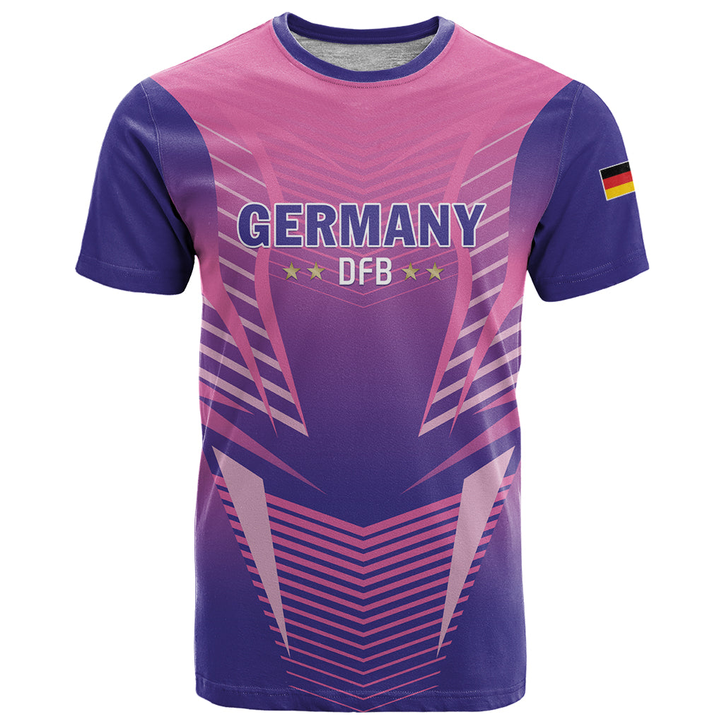 Personalized Germany 2024 Football T-Shirt DFB Team Pink Version Graphic Tee