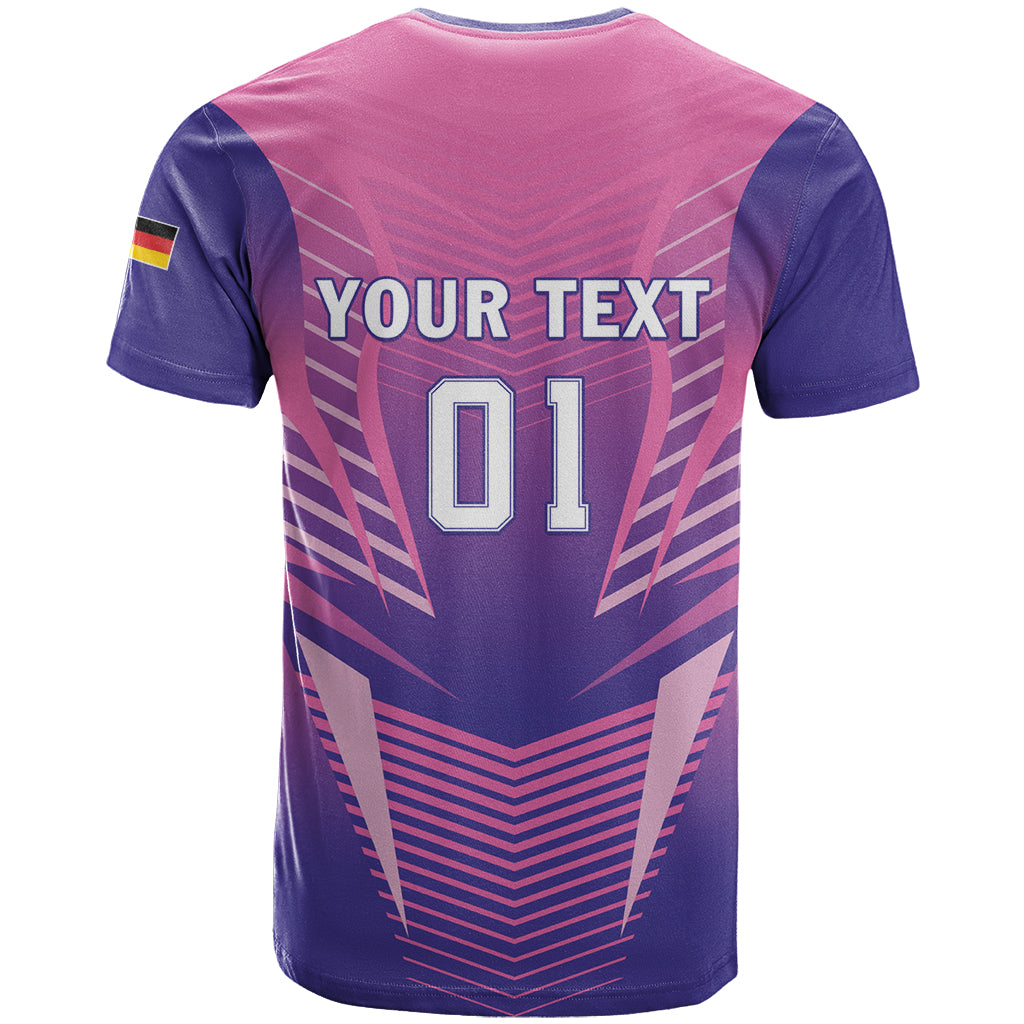 Personalized Germany 2024 Football T-Shirt DFB Team Pink Version Graphic Tee