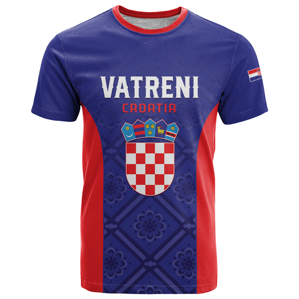 Personalized Croatia 2024 Football T-Shirt Hrvatska Vatreni Graphic Tee