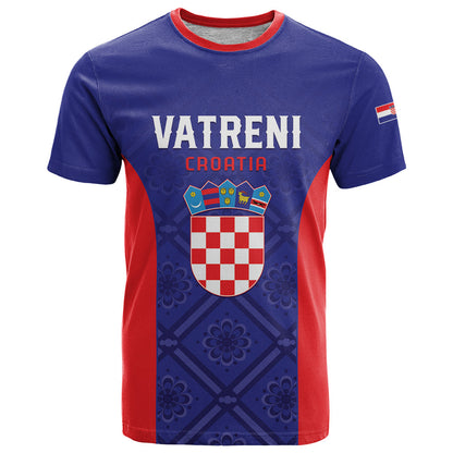 Personalized Croatia 2024 Football T-Shirt Hrvatska Vatreni Graphic Tee