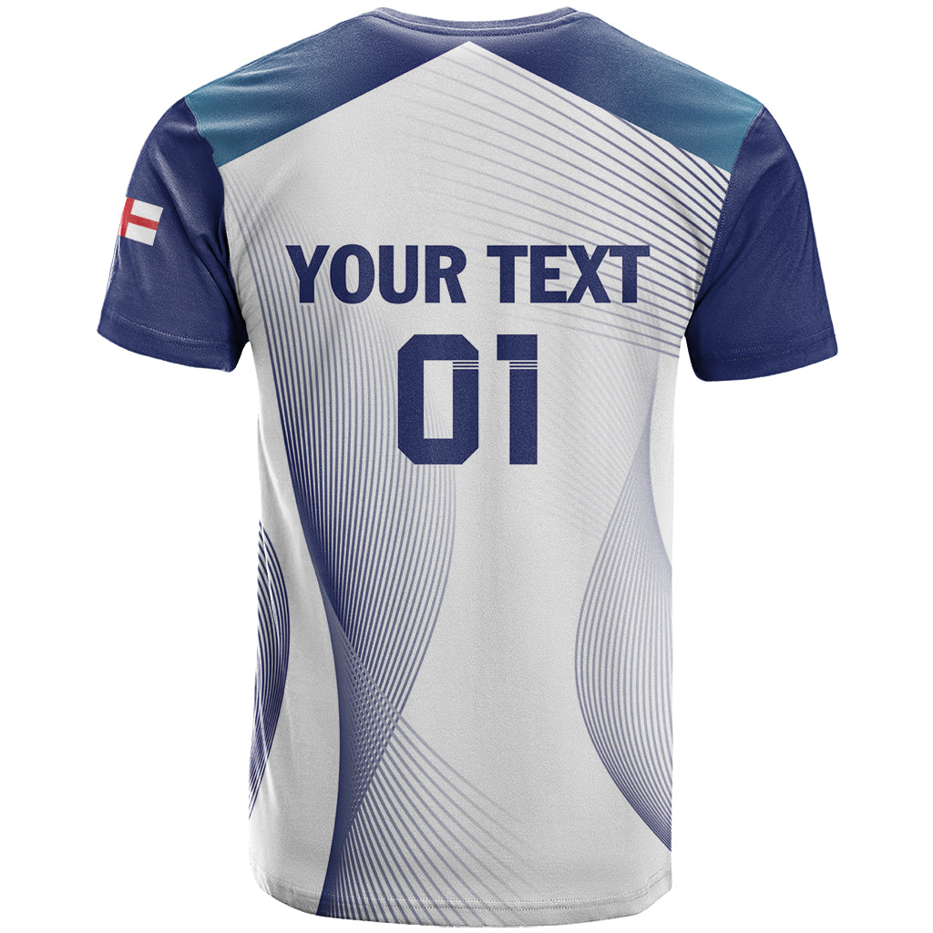Personalized England 2024 Football T-Shirt Come On The Three Lions Graphic Tee