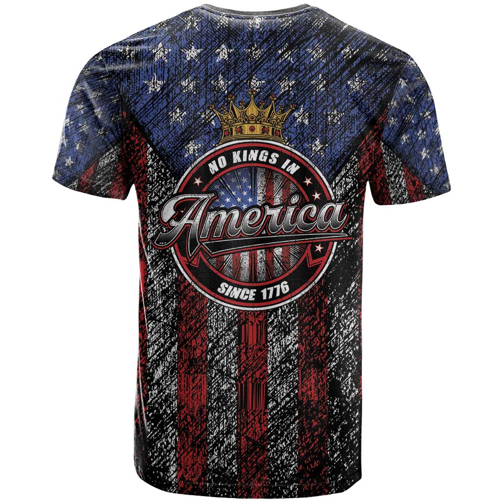 No Kings In America Since 1777 T-Shirt Retro Vibe Graphic Tee