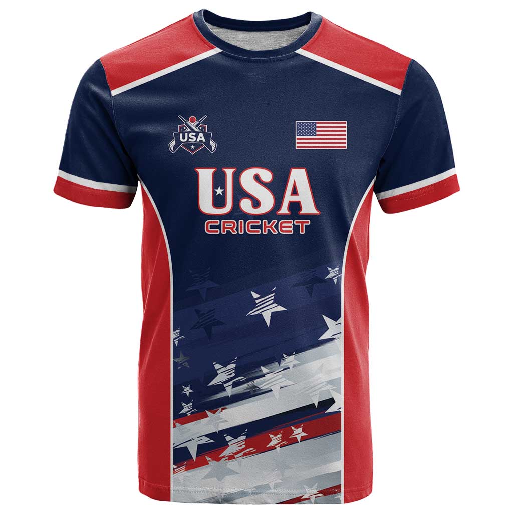 Custom USA Cricket T-Shirt US Team Play Bold Play Proud Graphic Tee