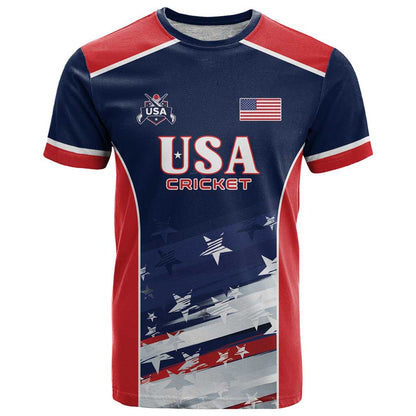 Custom USA Cricket T-Shirt US Team Play Bold Play Proud Graphic Tee