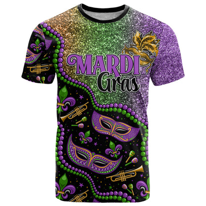 Mardi Gras T-Shirt Colorful Style Graphic Tee
