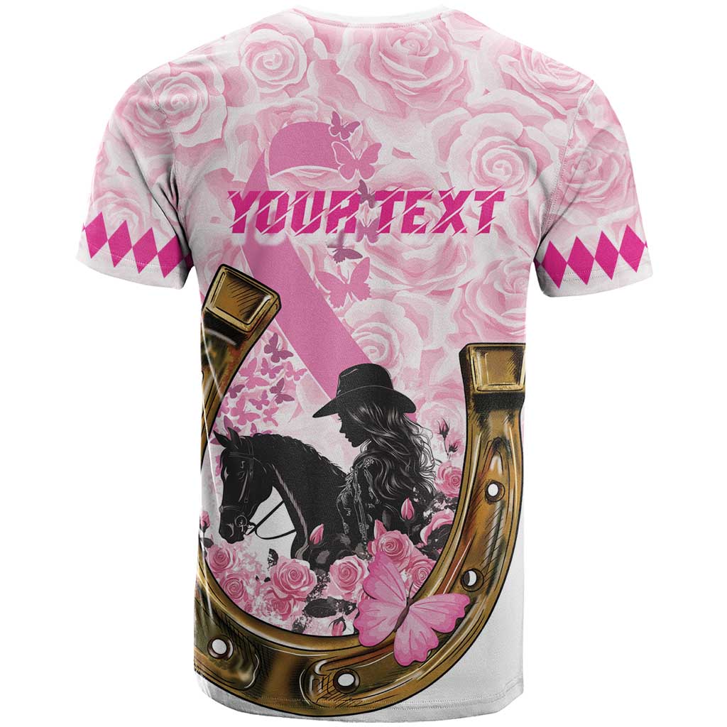 Personalized Kentucky Survivors T-Shirt Horse Derby Lady Pink Roses Graphic Tee