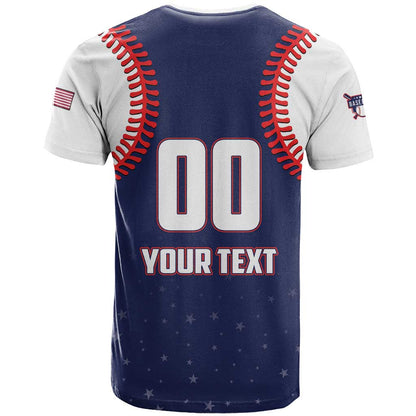 Custom USA 2025 Baseball T-Shirt United States Team For Glory Graphic Tee