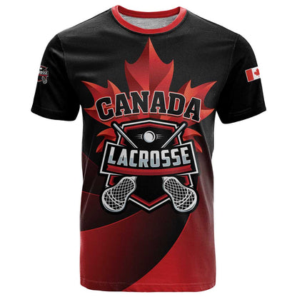 Custom Canada Lacrosse 2025 T-Shirt Our Country and Our Game Graphic Tee