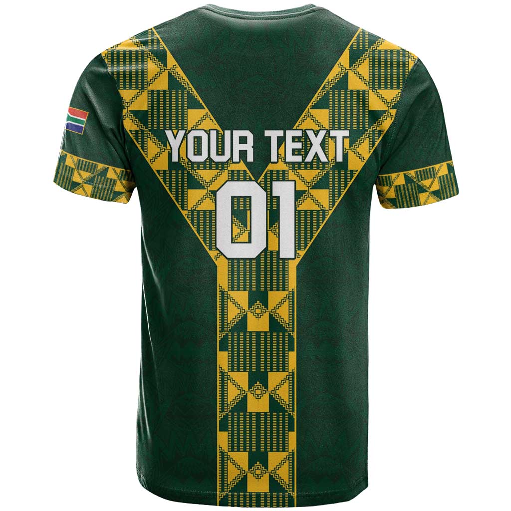 Custom South Africa 2024 Rugby T-Shirt Go Springboks Protea Pattern Graphic Tee