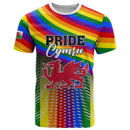 Personalised Pride Cymru T-Shirt Love is Love Welsh Red Dragon Graphic Tee
