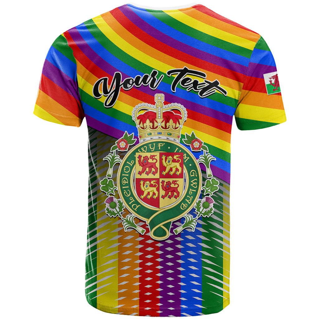Personalised Pride Cymru T-Shirt Love is Love Welsh Red Dragon Graphic Tee
