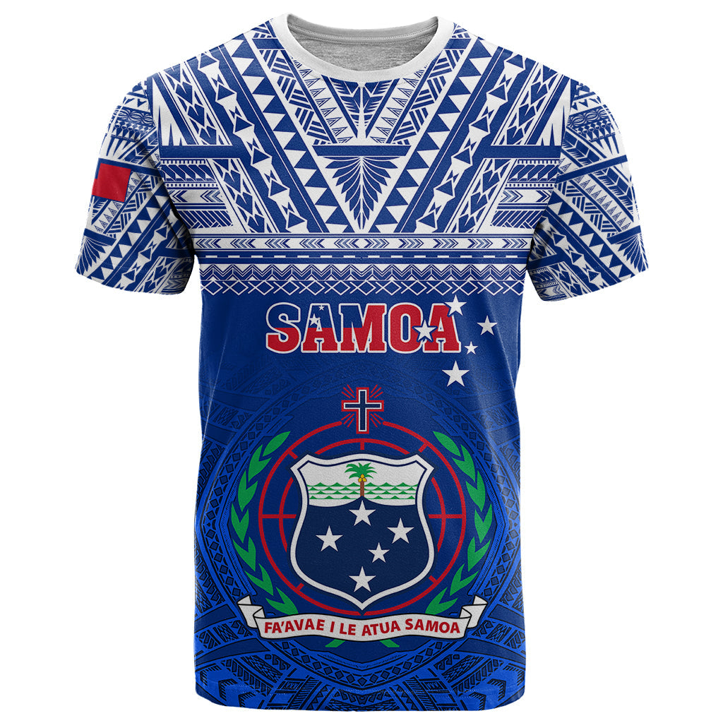 Samoa Rugby T-Shirt Manu Samoa Polynesian Tatoo Pattern Graphic Tee
