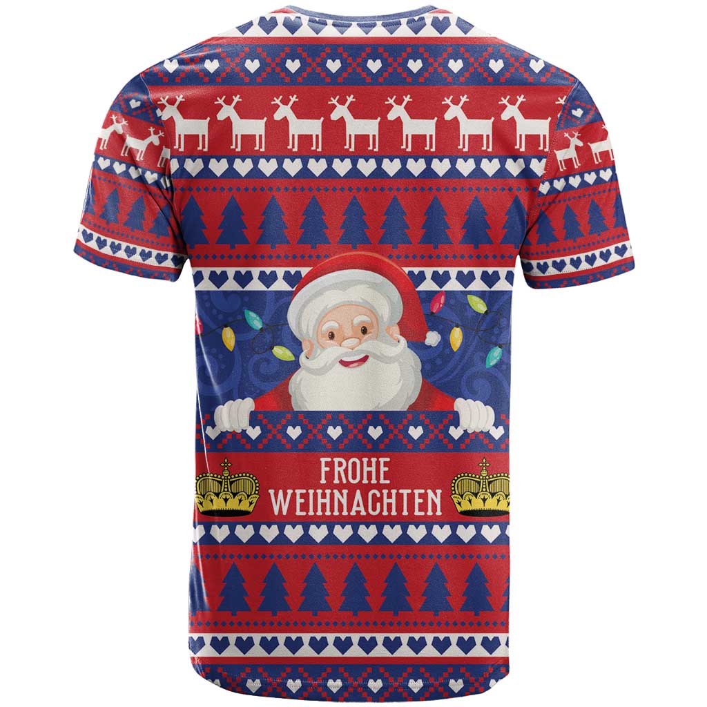Liechtenstein Christmas T-Shirt Frohe Weihnachten Der Weihnachtsmann Graphic Tee