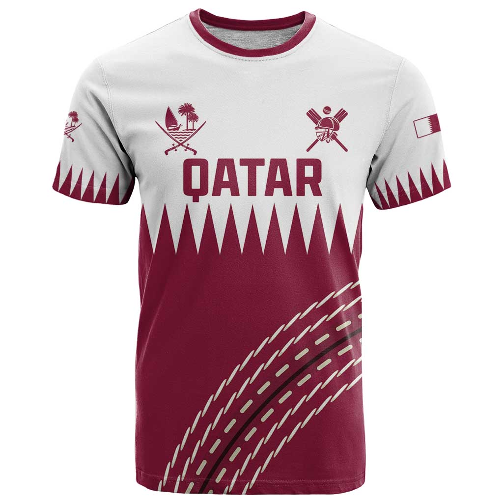 Custom Qatar Cricket T-Shirt Come On Boys Graphic Tee