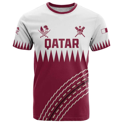 Custom Qatar Cricket T-Shirt Come On Boys Graphic Tee