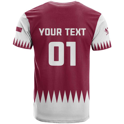 Custom Qatar Cricket T-Shirt Come On Boys Graphic Tee