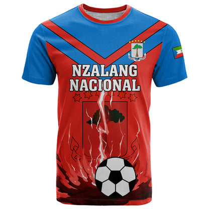 Equatorial Guinea Football T-Shirt Come On Nzalang Nacional Graphic Tee