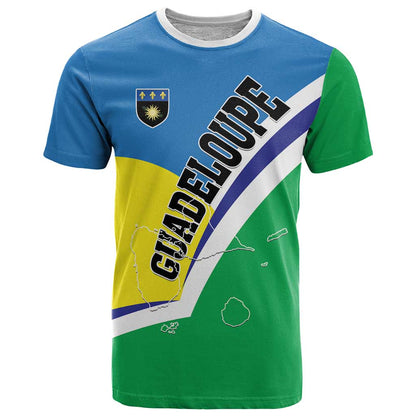 Personalised Guadeloupe T-Shirt Gwadloup Simple Style Graphic Tee