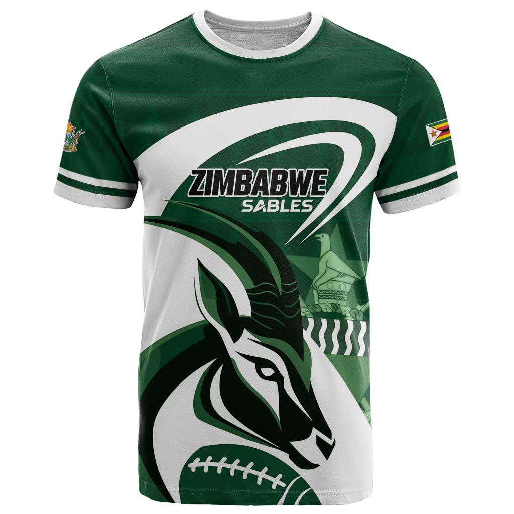 Custom Rugby Zimbabwe T-Shirt Sables Is The Champion Graphic Tee
