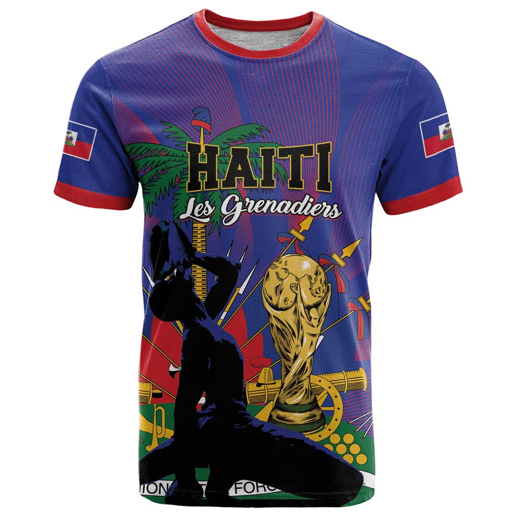 Custom Haiti World Football 2026 T-Shirt Go Les Grenadiers Graphic Tee