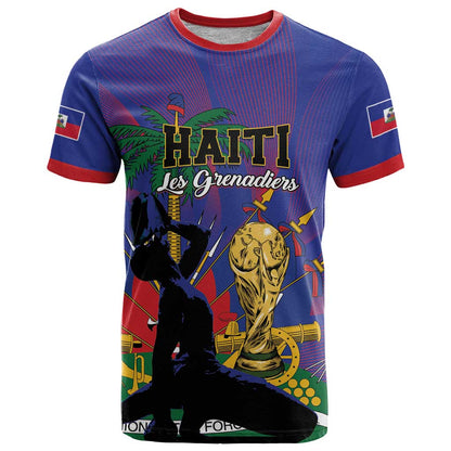 Custom Haiti World Football 2026 T-Shirt Go Les Grenadiers Graphic Tee