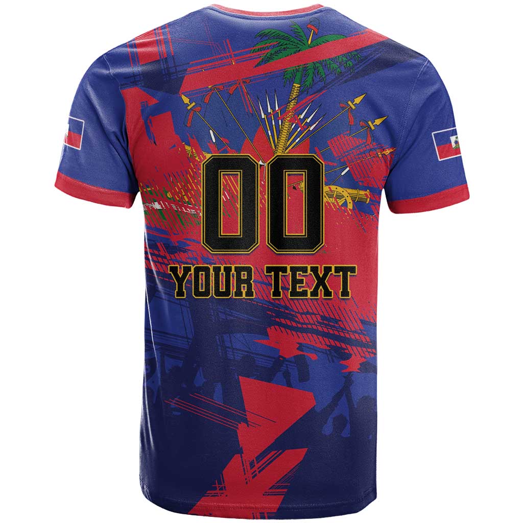 Custom Ekip Foutbol Ayiti 2026 T-Shirt Haiti Grenadye Alaso Graphic Tee