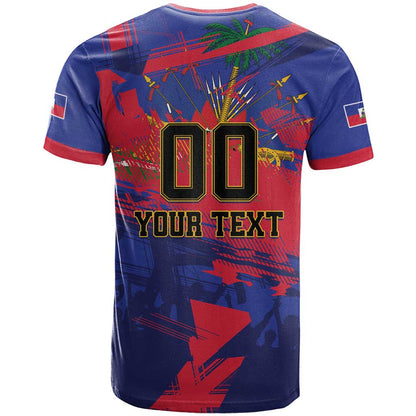 Custom Ekip Foutbol Ayiti 2026 T-Shirt Haiti Grenadye Alaso Graphic Tee