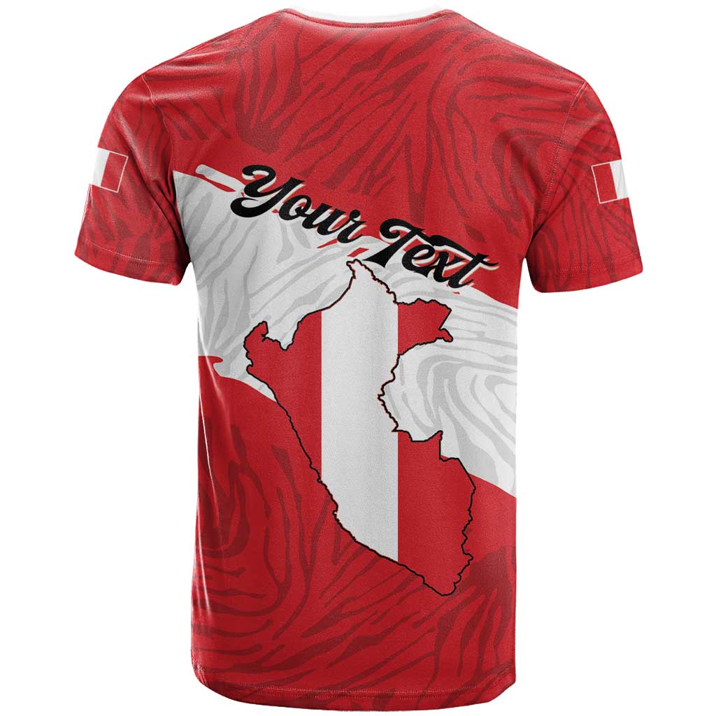 Personalized Peru T-Shirt Piruw Ripuwlika Flag Stylized Graphic Tee