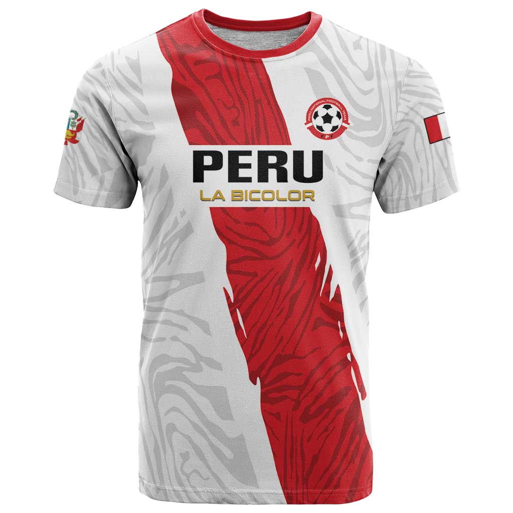 Custom Football Peru T-Shirt La Bicolor Go Champions Graphic Tee