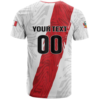 Custom Football Peru T-Shirt La Bicolor Go Champions Graphic Tee