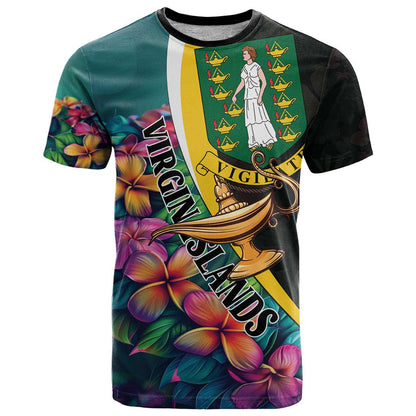 Personalised British Virgin Islands Tropical T-Shirt Curve Style Graphic Tee