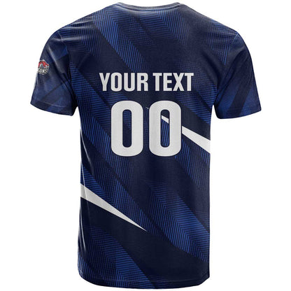 Custom Hong Kong Rugby T-Shirt Dragons Go Champions Graphic Tee