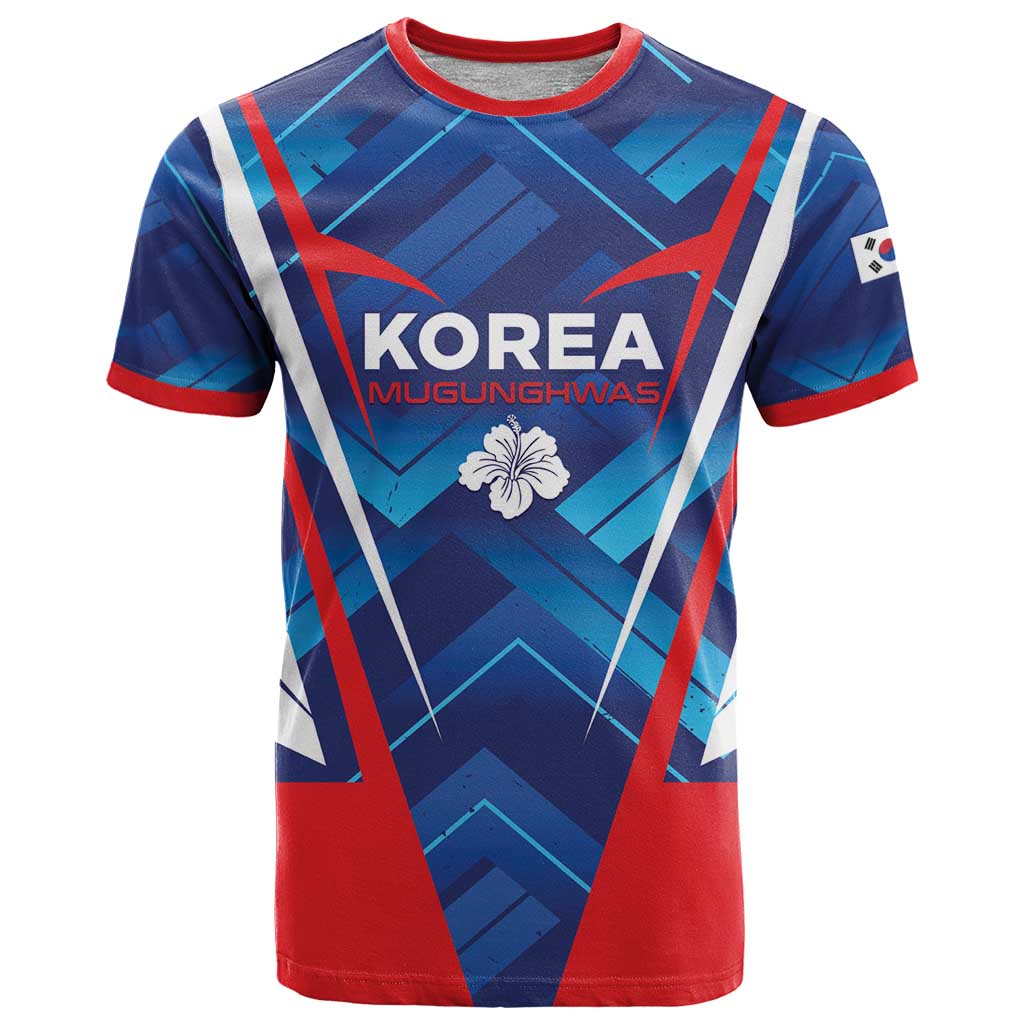 Custom Korea Rugby T-Shirt Mugunghwas Go Champions Graphic Tee
