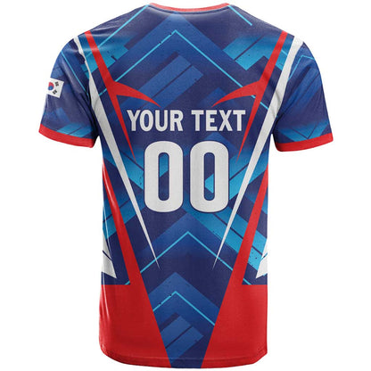 Custom Korea Rugby T-Shirt Mugunghwas Go Champions Graphic Tee
