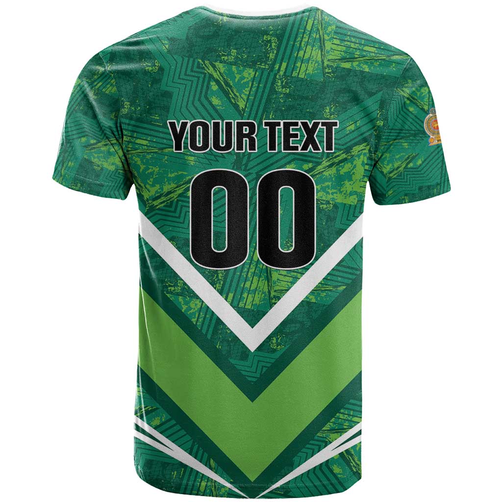 Custom Sri Lanka Rugby T-Shirt Tuskers Go Champions Graphic Tee
